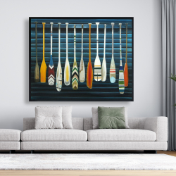 Framed 48 x 60 - Paddles