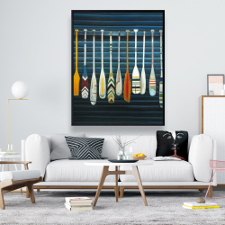 Framed 48 x 60 - Paddles