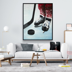 Framed 48 x 60 - Young hockey player