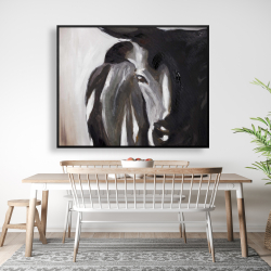 Encadré 48 x 60 - Plan rapproché d'un taureau