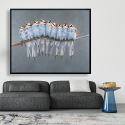 Framed 48 x 60 - Bunch of small birds on a branch