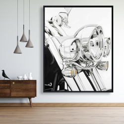 Encadré 48 x 60 - Lumière d'une moto