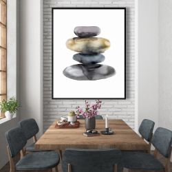 Framed 48 x 60 - Hot stones