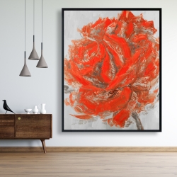 Encadré 48 x 60 - Rose abstraite