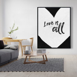 Encadré 48 x 60 - L'amour c'est tout