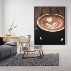 Framed 48 x 60 - Artistic cappuccino