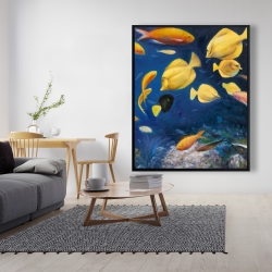 Framed 48 x 60 - Fish under the sea