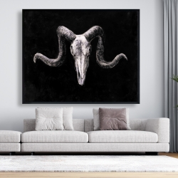Encadré 48 x 60 - Crâne squelettique de style grunge