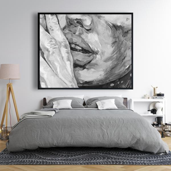 Framed 48 x 60 - Luscious lips