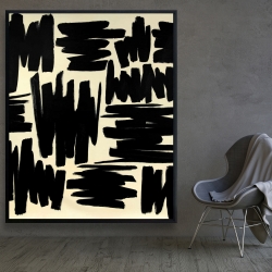 Framed 48 x 60 - Deconstructed stripes