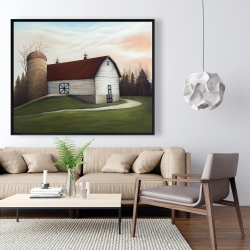 Encadré 48 x 60 - Grange blanche
