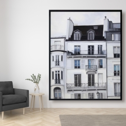Framed 48 x 60 - Buildings along the seine river