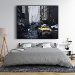 Framed 48 x 60 - New york in the dark