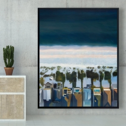 Encadré 48 x 60 - Vue d'oiseau de la plage