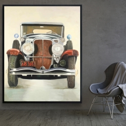 Framed 48 x 60 - Vintage luxury car