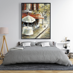Encadré 48 x 60 - Rue déserte et ensoleillée