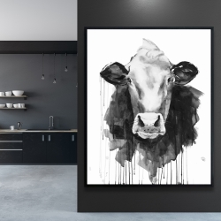 Encadré 48 x 60 - Vache