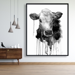 Framed 48 x 60 - Jersey cow