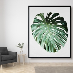Framed 48 x 60 - Monstera leaf