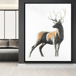 Encadré 48 x 60 - Cerf abstrait