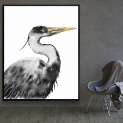Framed 48 x 60 - Great heron