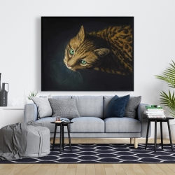 Framed 48 x 60 - Bengal cat