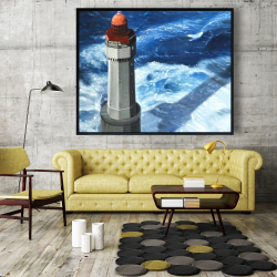 Framed 48 x 60 - The headlight of jument