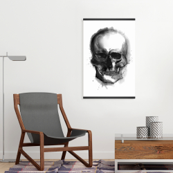 Magnétique 20 x 30 - Crâne foncé aquarelle