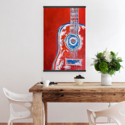 Magnétique 20 x 30 - Guitare rouge abstraite et moderne