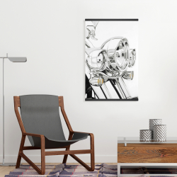 Magnétique 20 x 30 - Lumière d'une moto