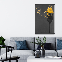 Magnetic 20 x 30 - Spaghetti pasta around a fork