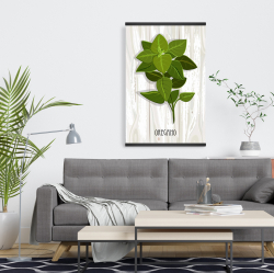 Magnétique 20 x 30 - Origan sur bois