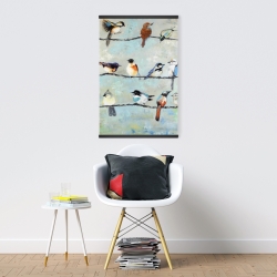 Magnétique 20 x 30 - Petits oiseaux colorés