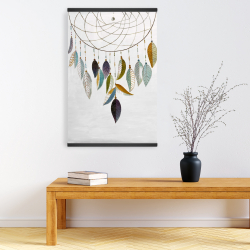 Magnétique 20 x 30 - Attrapeur de rêves avec plumes