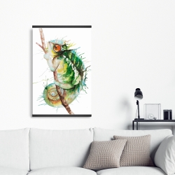Magnetic 20 x 30 - Watercolor chameleon