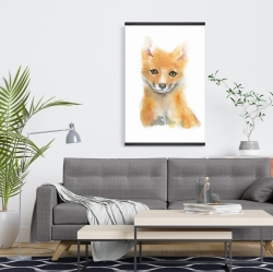 Magnetic 20 x 30 - Watercolor baby fox