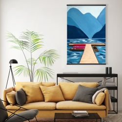 Magnetic 20 x 30 - Lake, quai & mountains