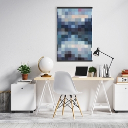 Magnétique 20 x 30 - Paysage montagneux pixelisé