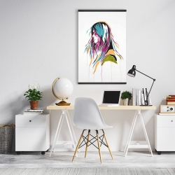 Magnétique 20 x 30 - Femme art de rue graffiti