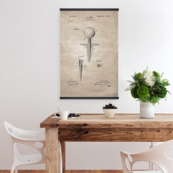Magnetic 20 x 30 - Beige blueprint of golf tee