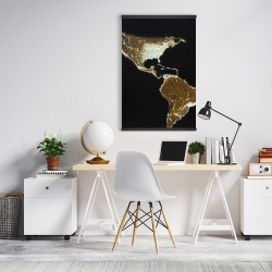 Magnetic 20 x 30 - American continent at night