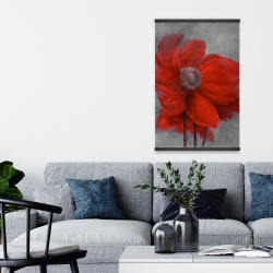 Magnétique 20 x 30 - Fleur rouge dans le vent