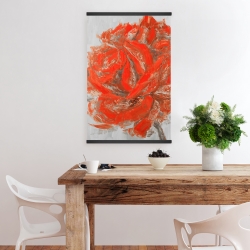 Magnétique 20 x 30 - Rose abstraite
