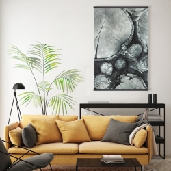 Magnetic 20 x 30 - Textured wooden logs