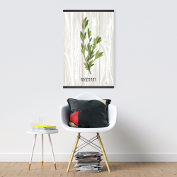 Magnétique 20 x 30 - Romarin sur bois