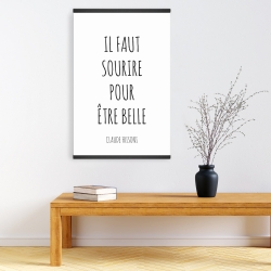 Magnetic 20 x 30 - You must smile to be beautiful