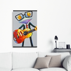 Magnétique 20 x 30 - Drôle de grenouille à la guitare