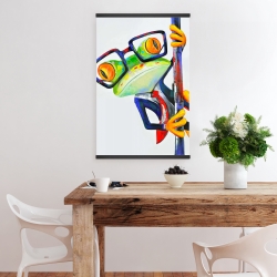Magnetic 20 x 30 - Funny frog with glasses