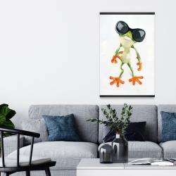 Magnetic 20 x 30 - Funny frog with sunglasses