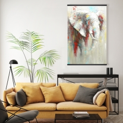 Magnetic 20 x 30 - Abstract elephant with paint splash